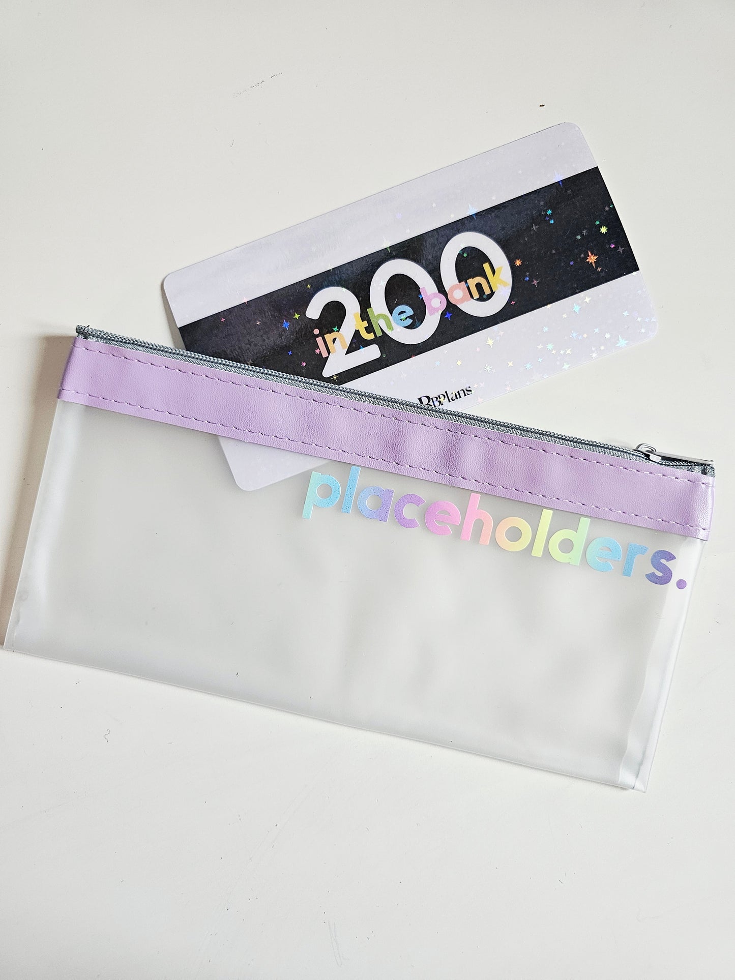 Purple Placeholders Zip Wallet