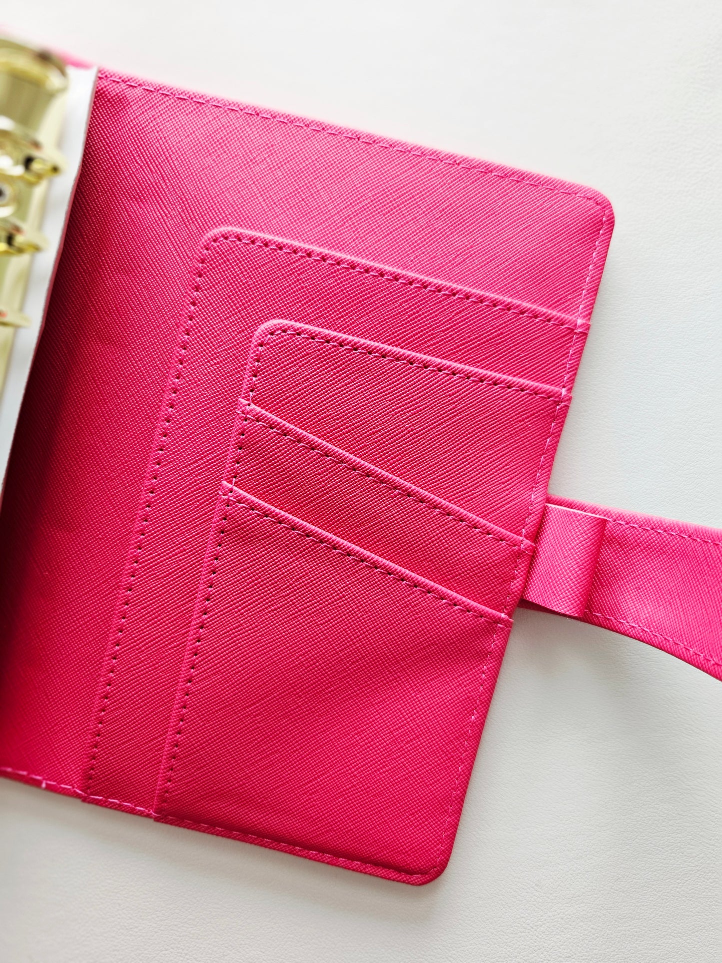Hot Pink "Lena" Etch Budget Binder