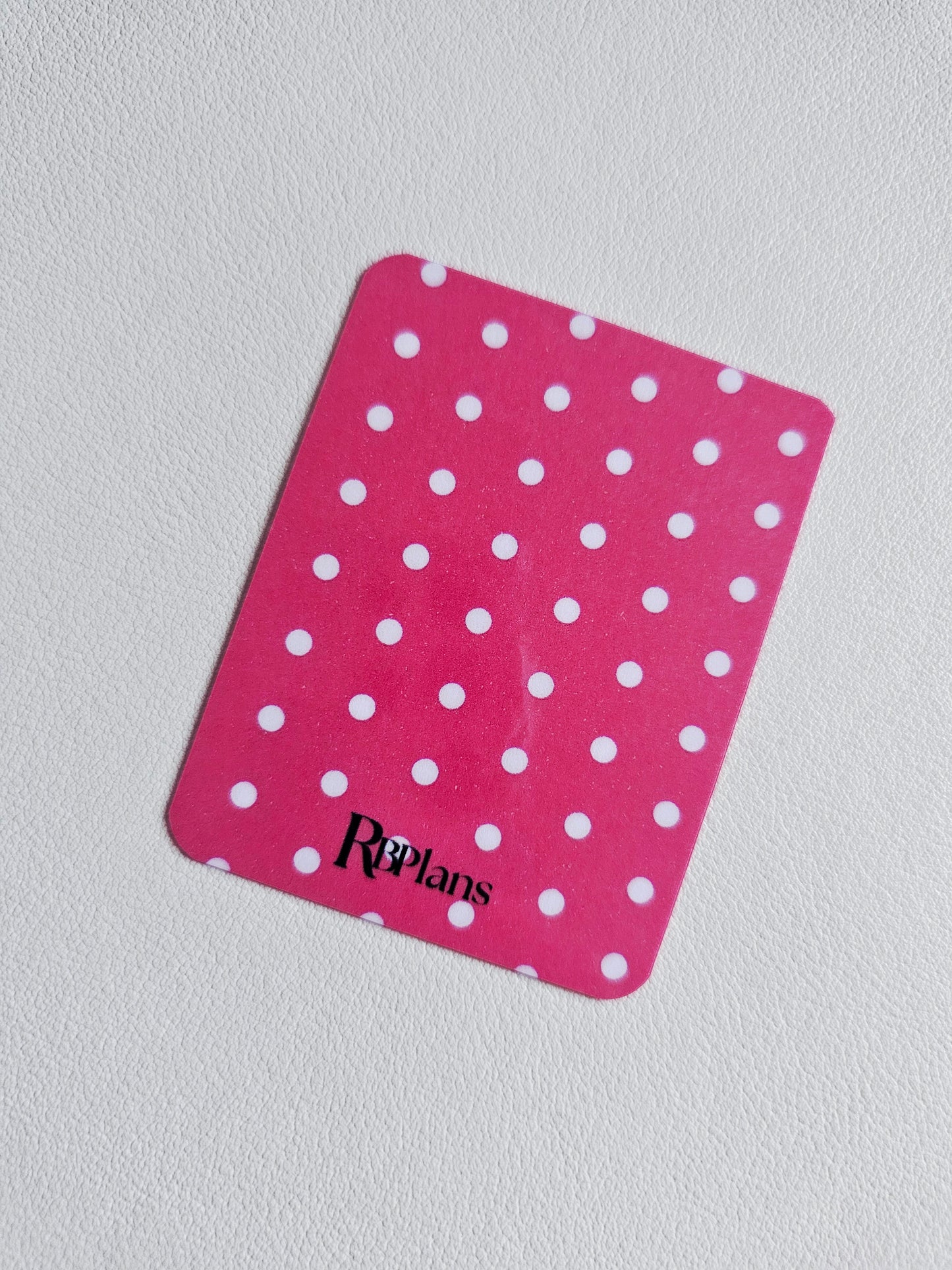 Pink Polka Dot Window Pocket Insert