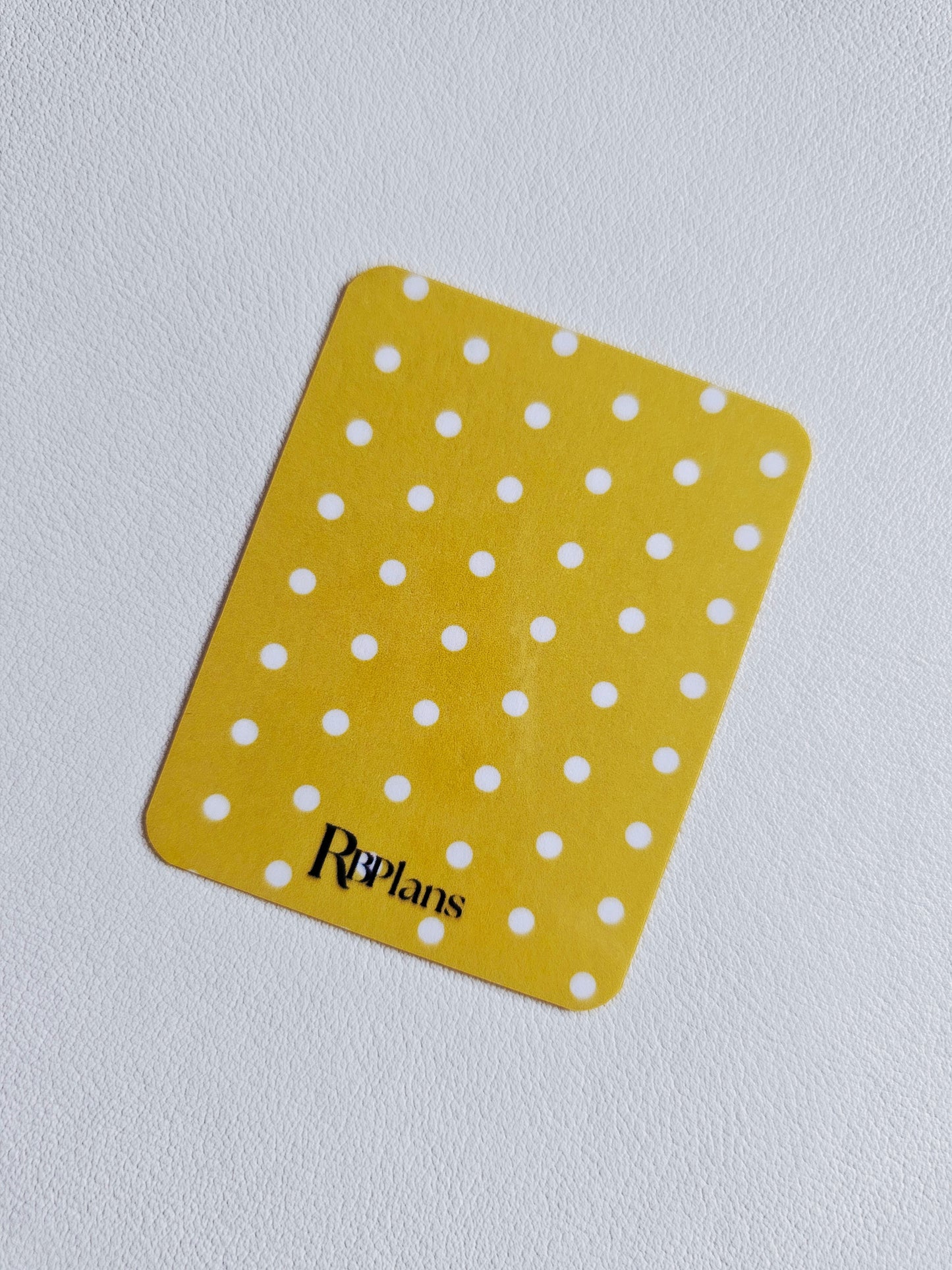 Yellow Polka Dot Window Pocket Insert