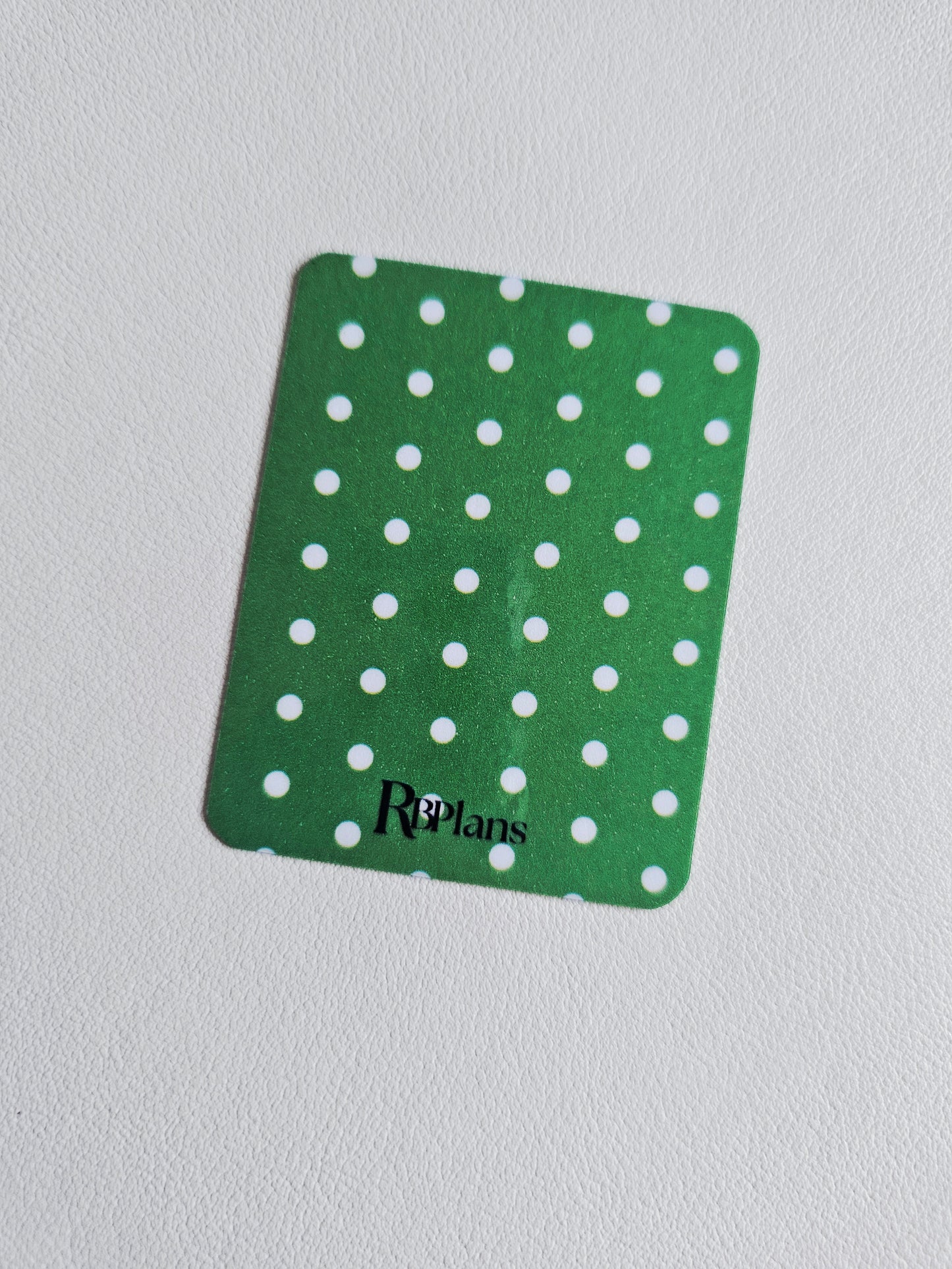 Dark Green Polka Dot Window Pocket Insert