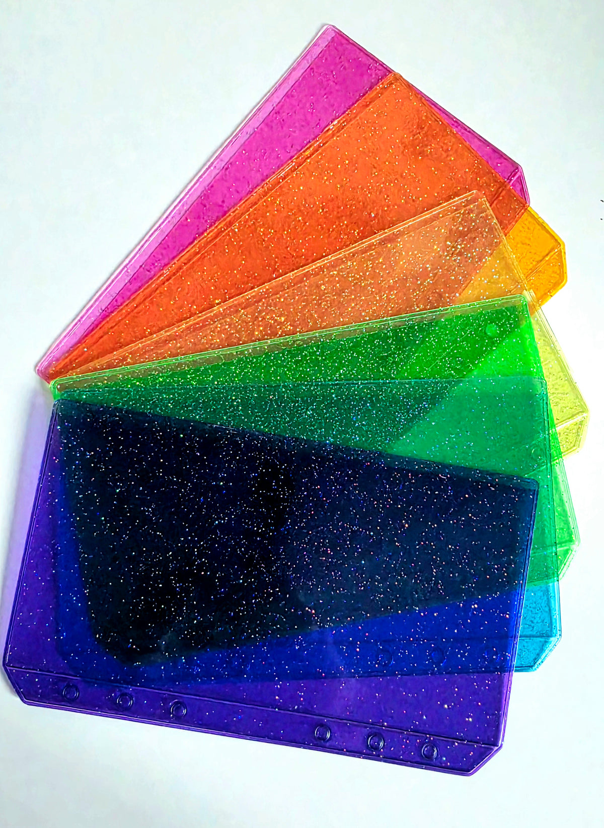 Rainbow Zipless Cash Envelopes A6