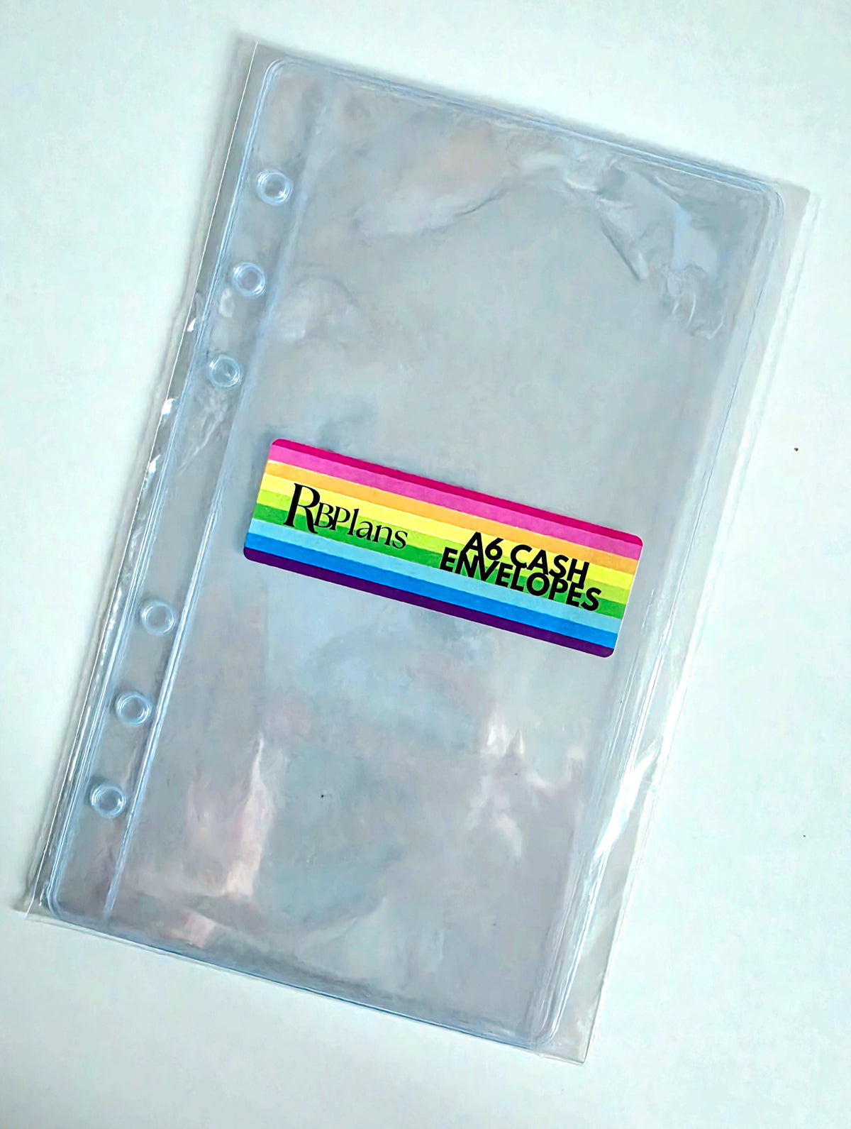 Clear Gloss Zipless Cash Envelopes A6