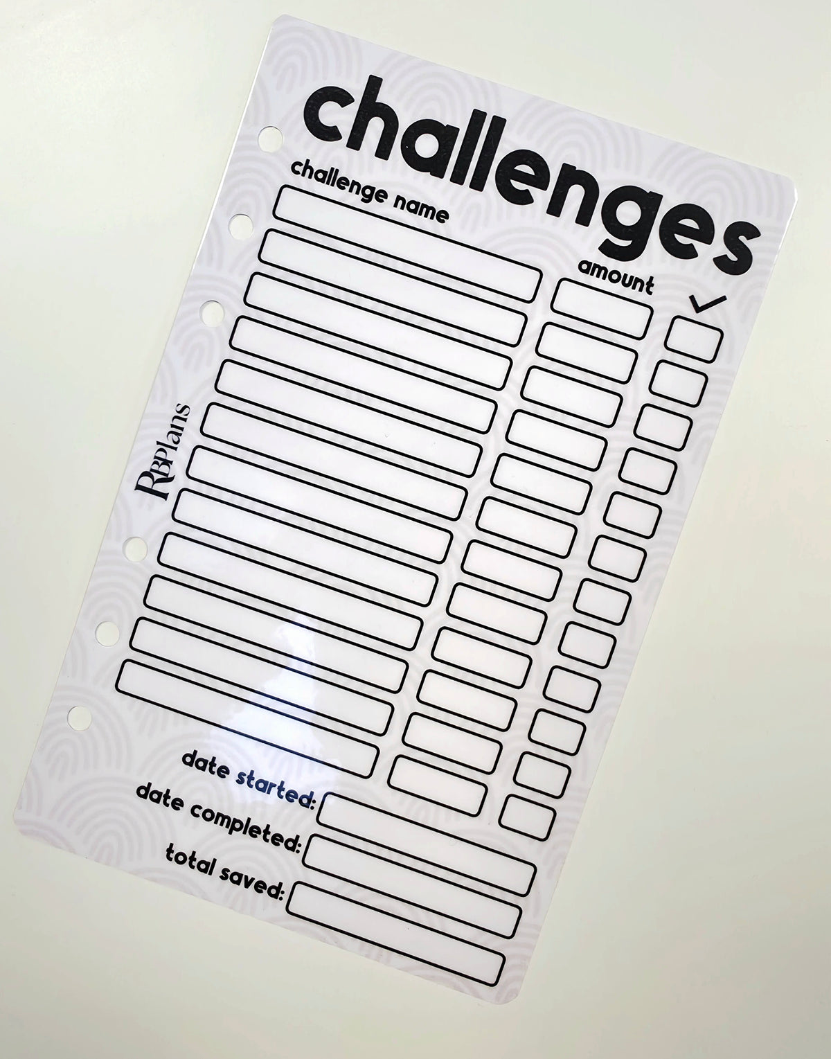 Neutral Rainbow Challenge Checklist Dashboard A6