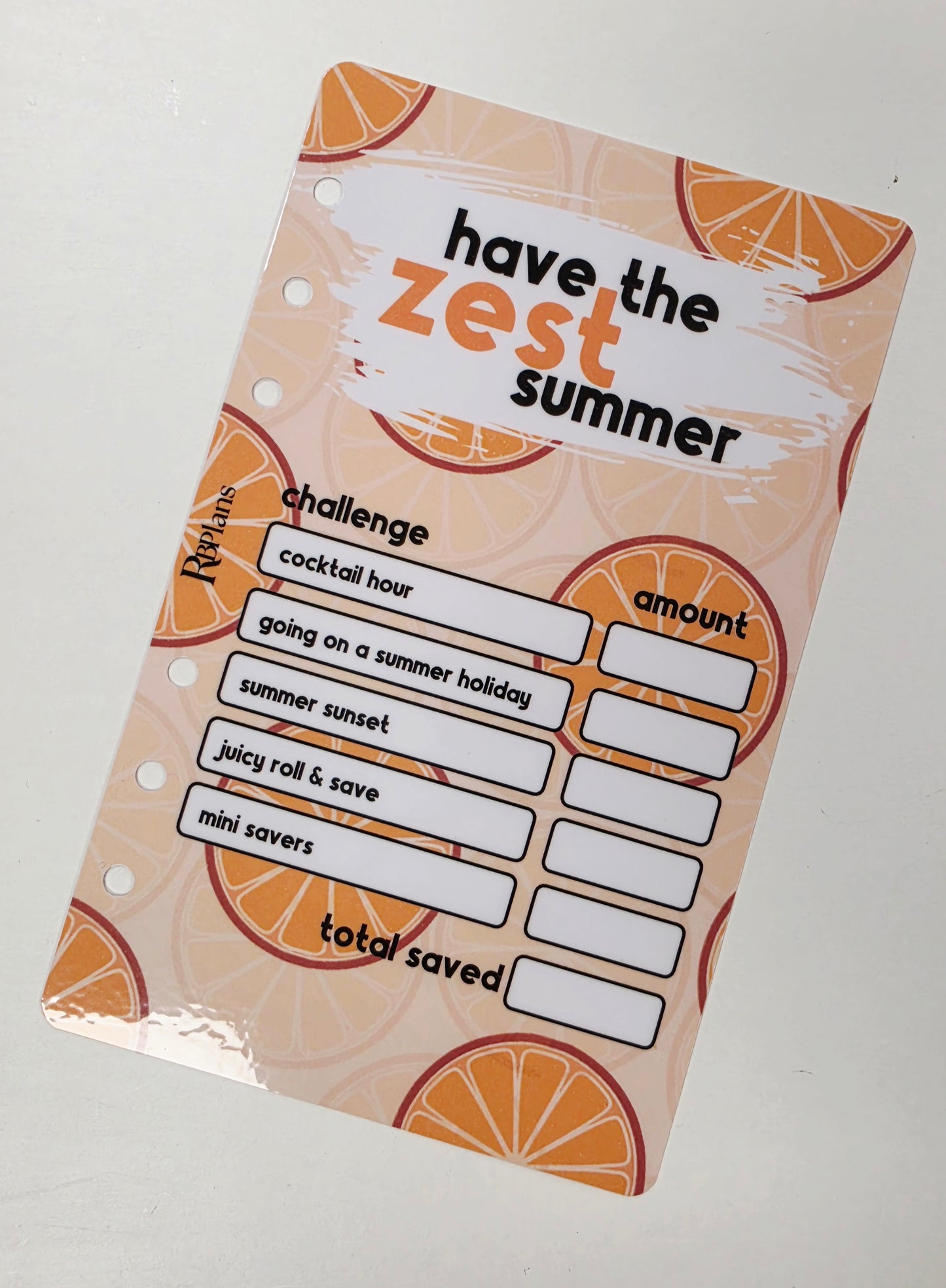 Have The Zest Summer Challenge Dashboard A6