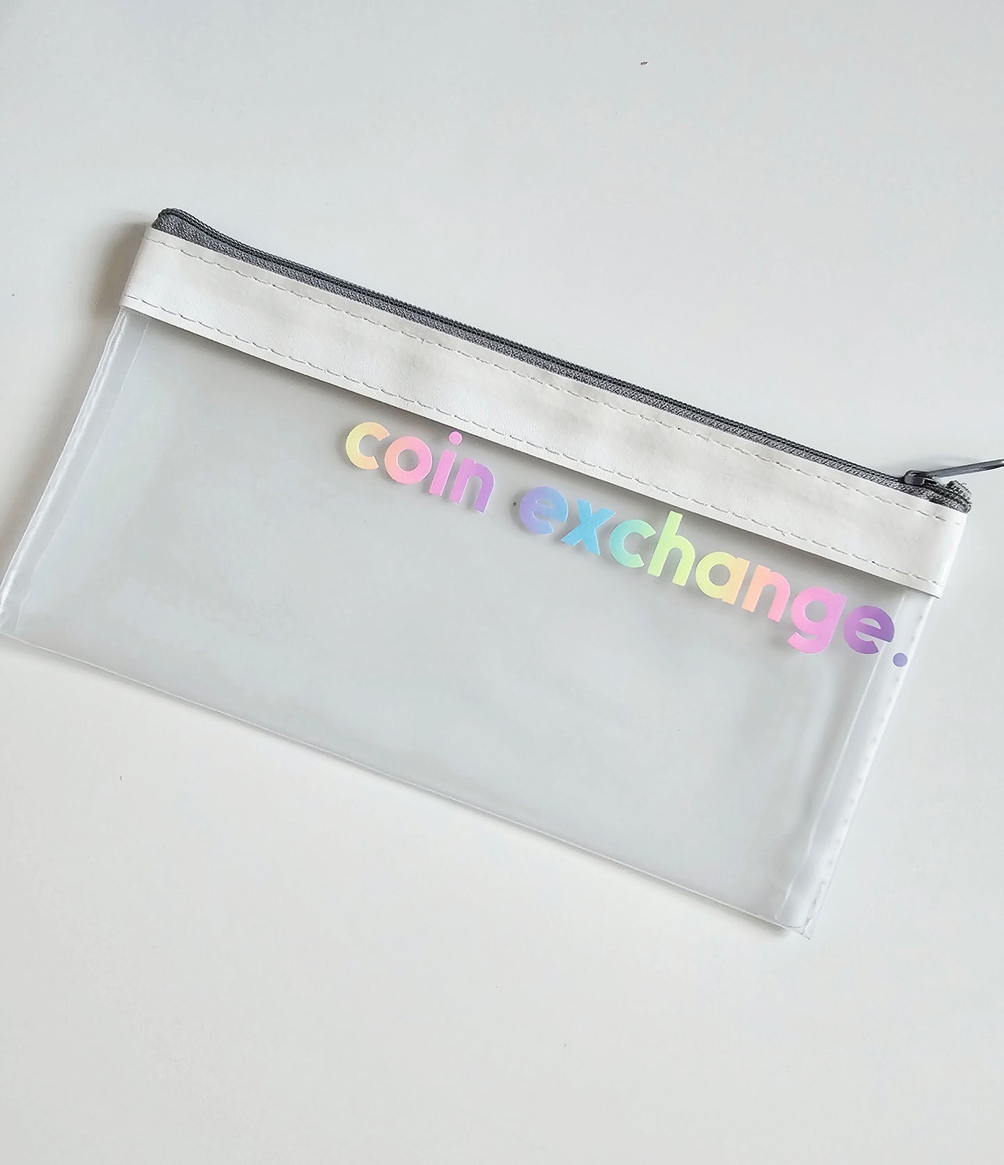 White Coin Exchange Zip Wallet