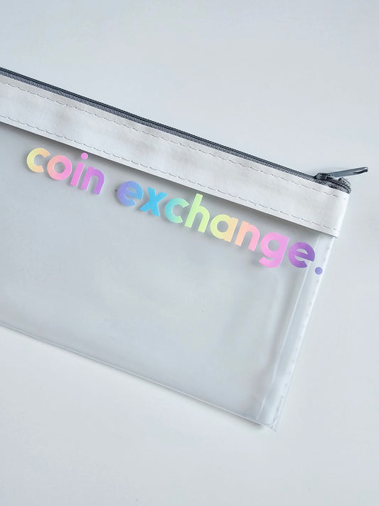 White Coin Exchange Zip Wallet