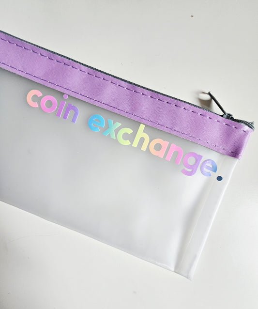 Purple Coin Exchange Zip Wallet