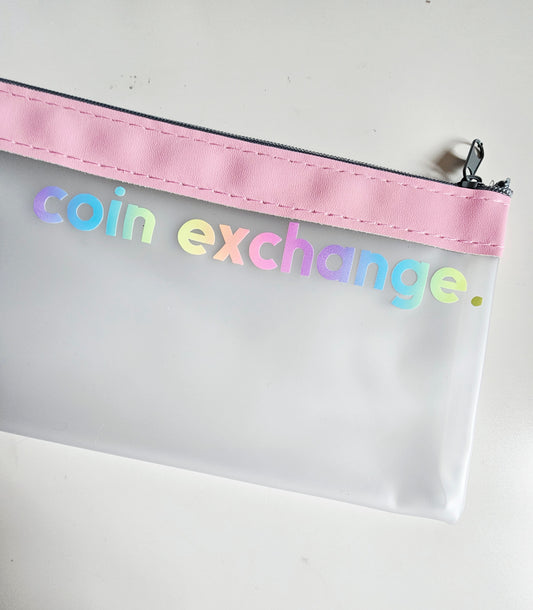 Pink Coin Exchange Zip Wallet