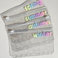 Pastel Rainbow Seasonal Sparkle Envelopes A6