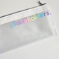 White Placeholders Zip Wallet