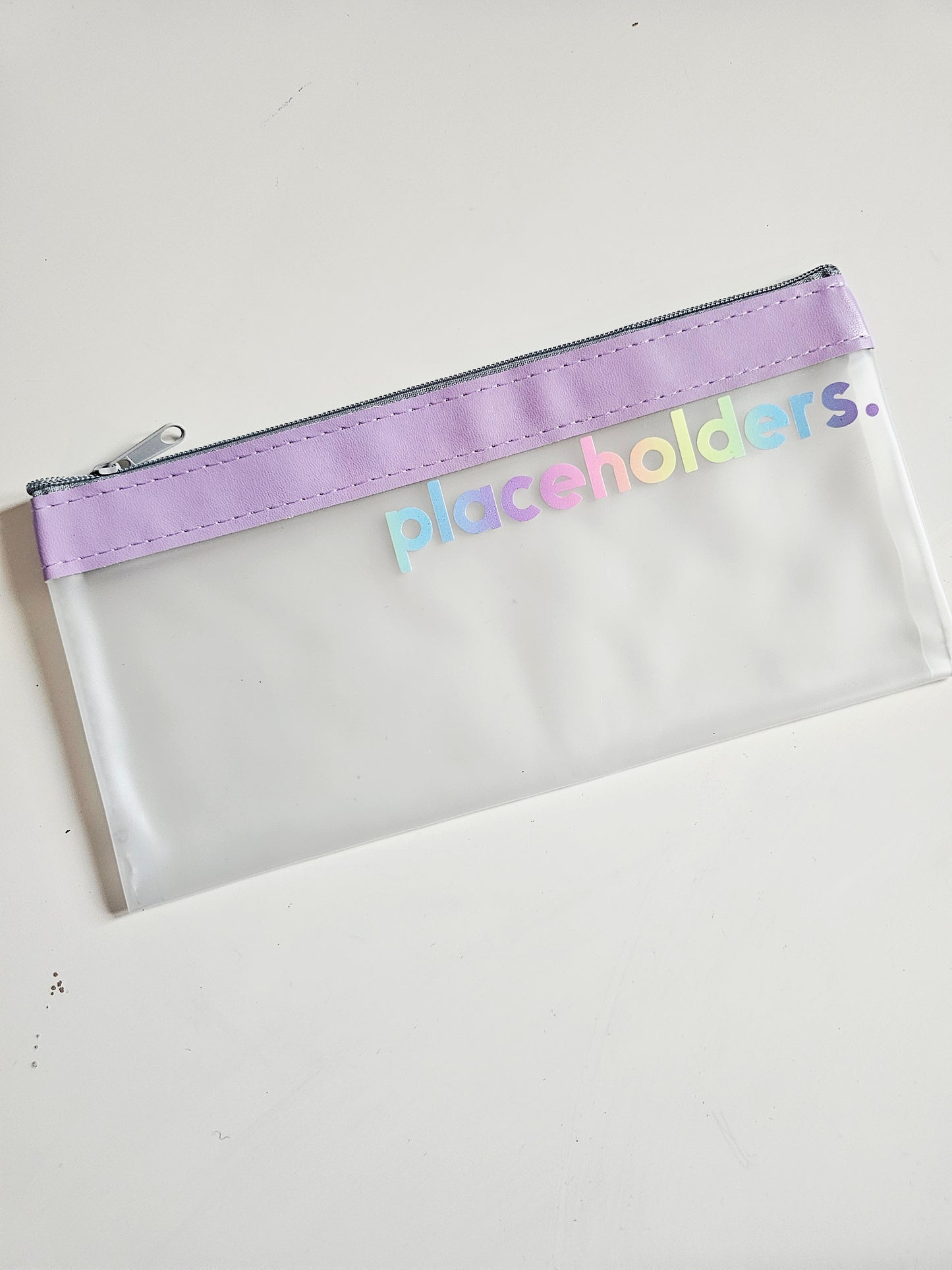 Purple Placeholders Zip Wallet