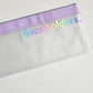 Purple Placeholders Zip Wallet