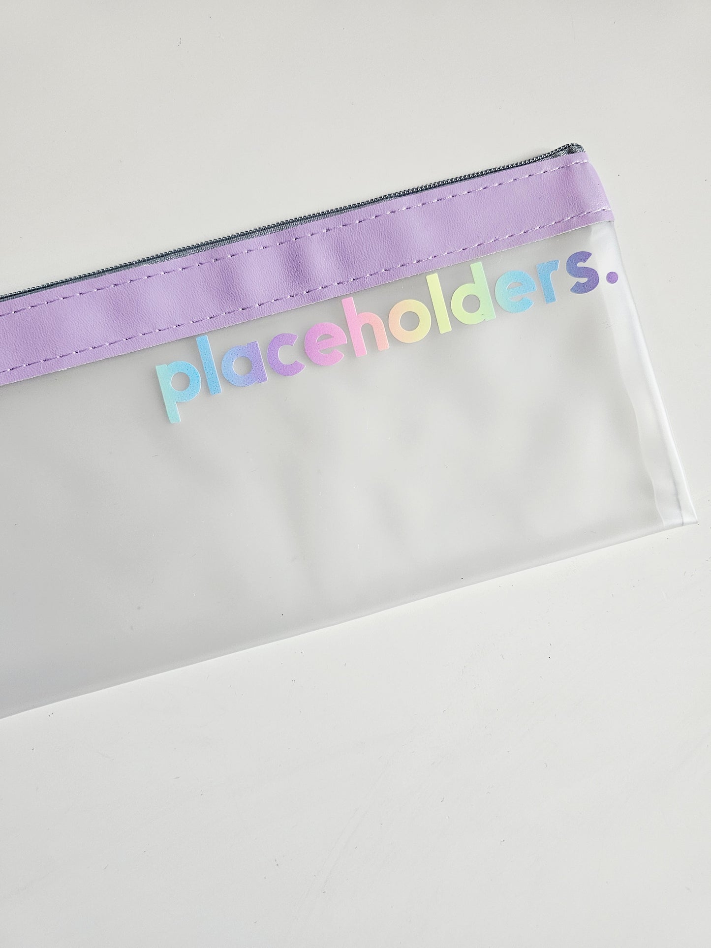 Purple Placeholders Zip Wallet