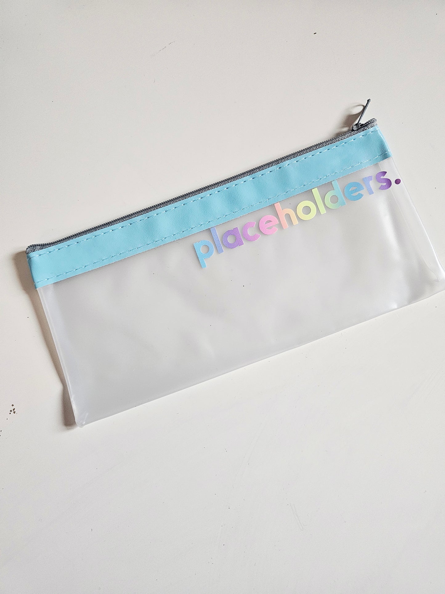 Blue Placeholders Zip Wallet