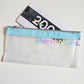 Blue Placeholders Zip Wallet