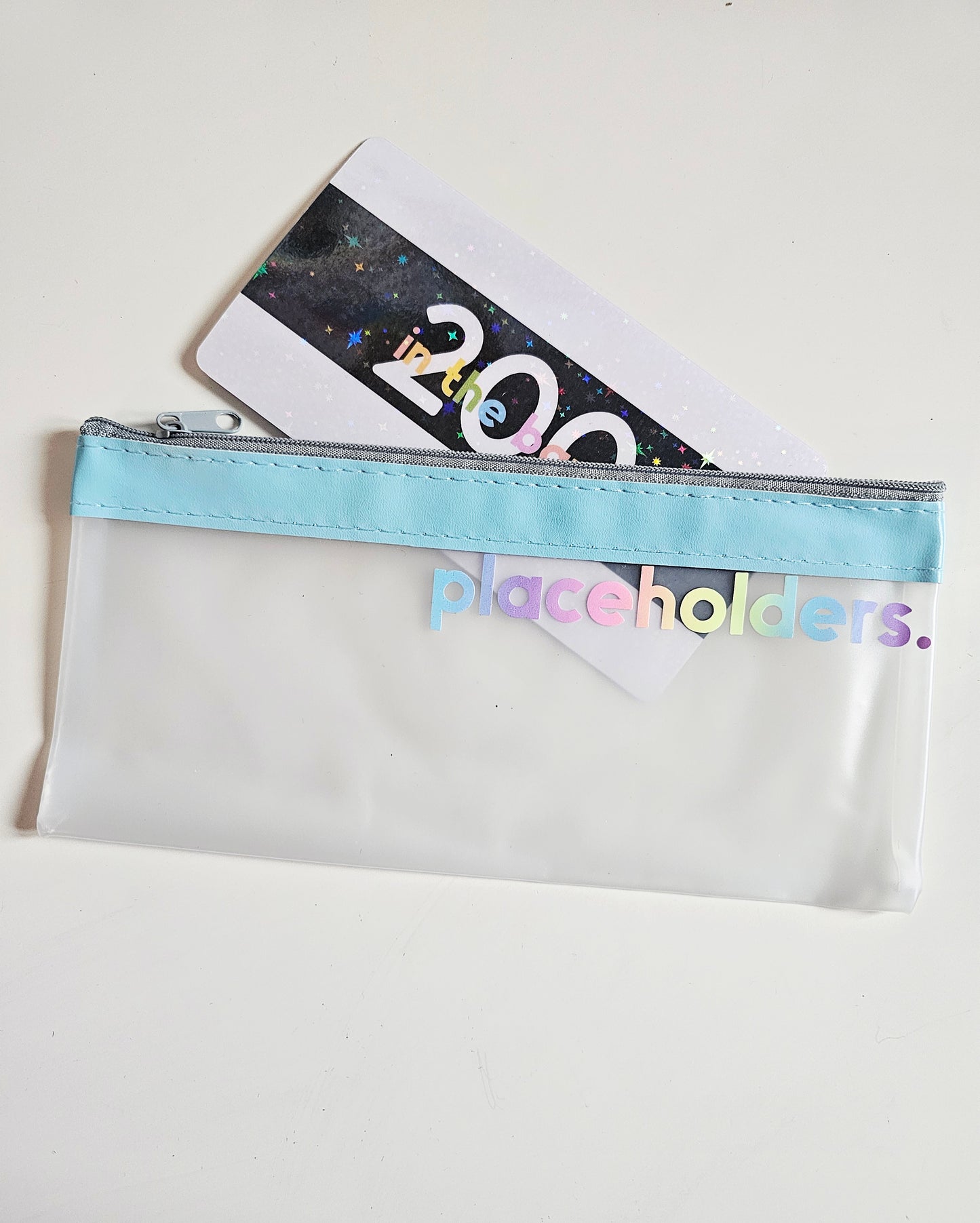 Blue Placeholders Zip Wallet