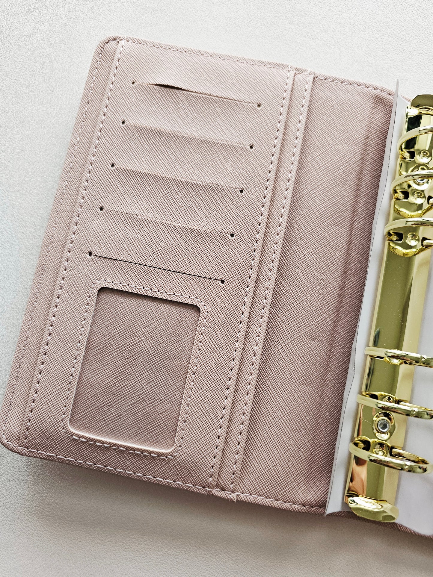 Dusky Pink "Lena" Etch Budget Binder