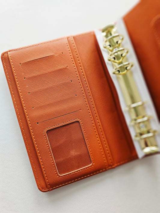 Burnt Orange "Lena" Etch Budget Binder