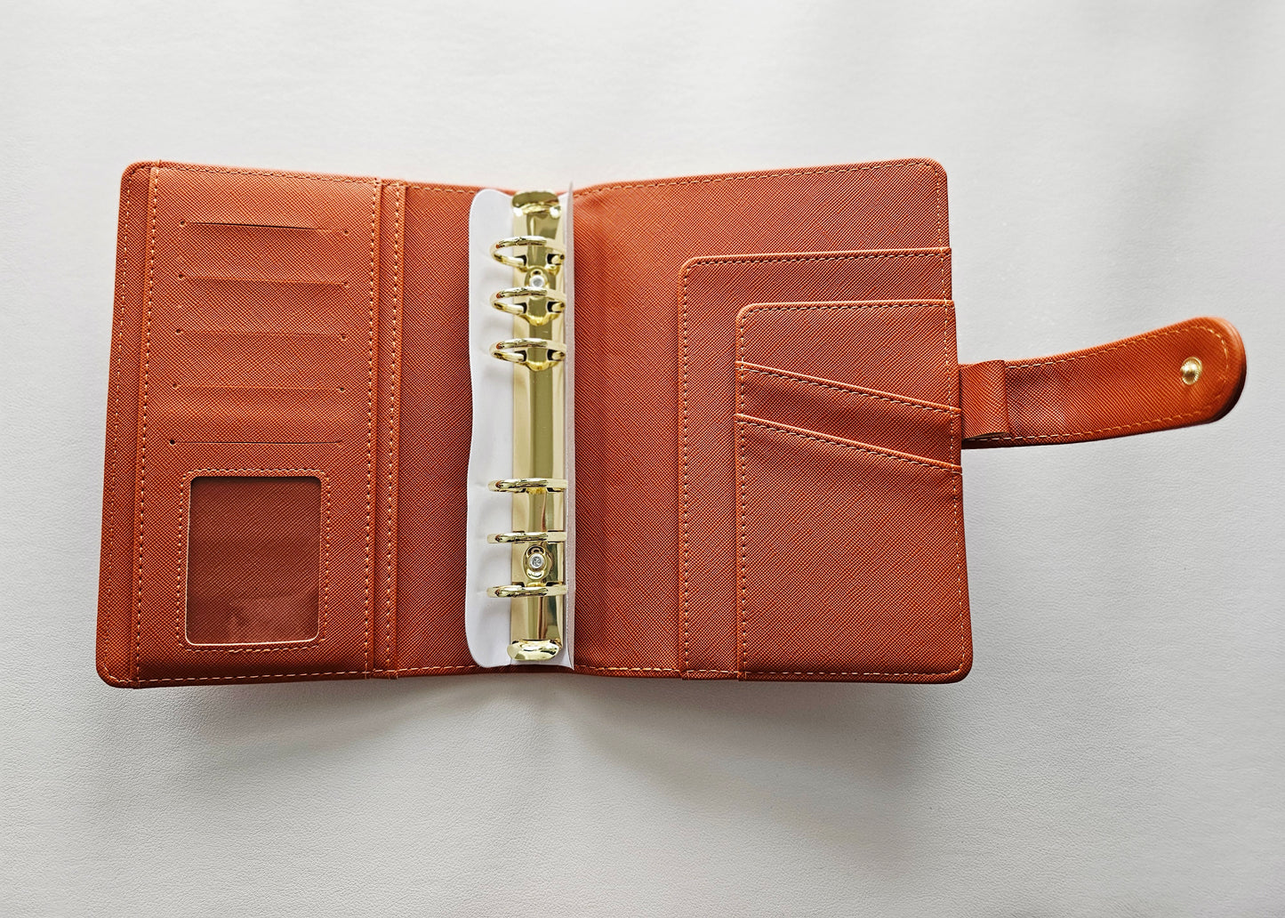Burnt Orange "Lena" Etch Budget Binder