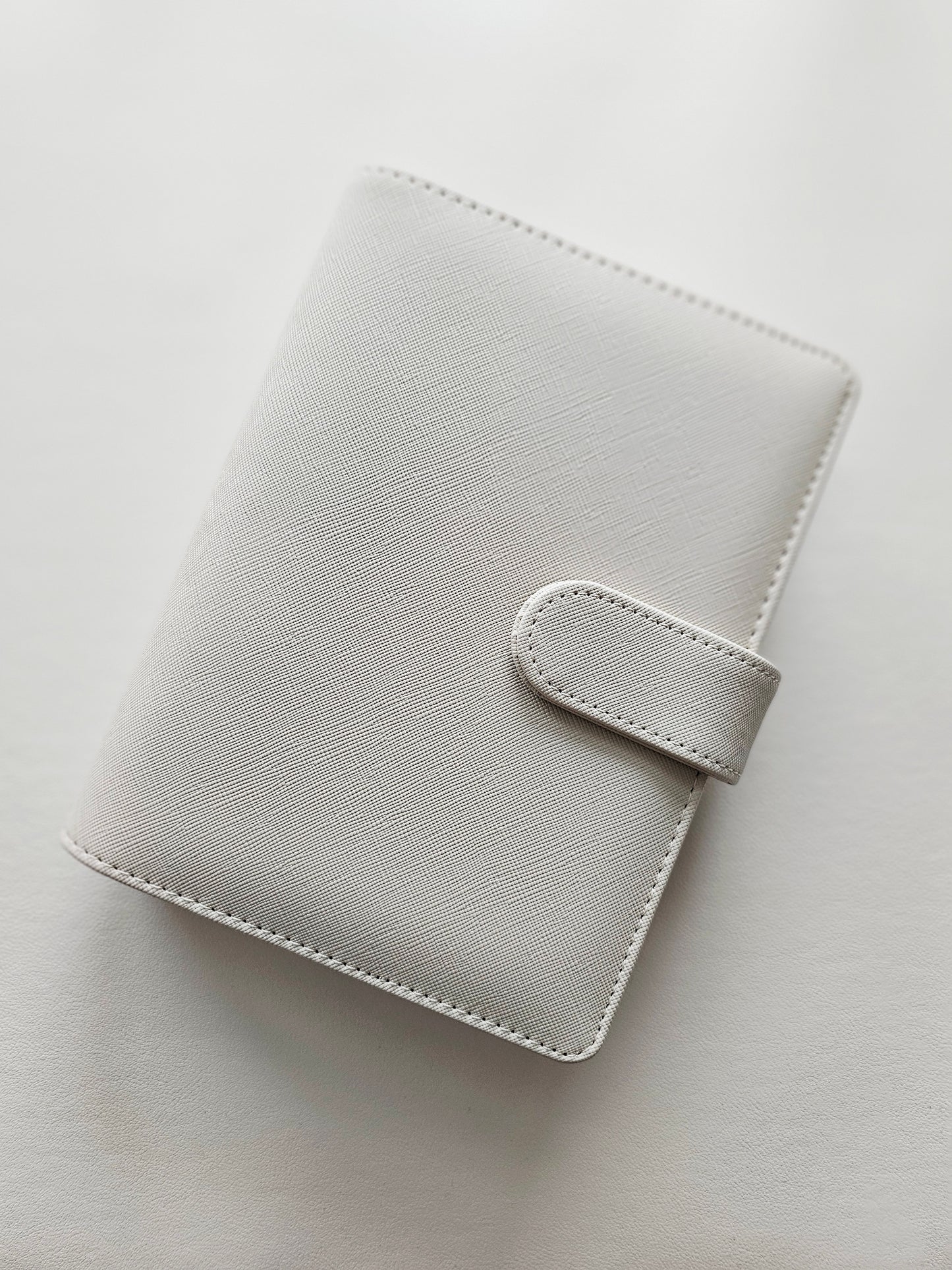 Off White "Lena" Etch Budget Binder