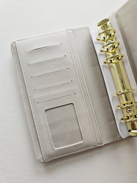 Off White "Lena" Etch Budget Binder