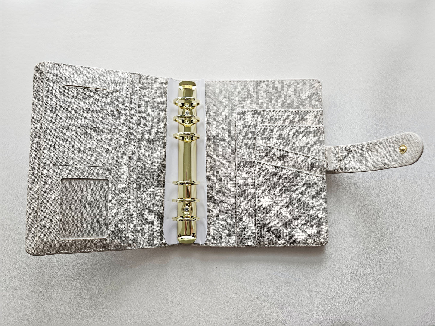 Off White "Lena" Etch Budget Binder