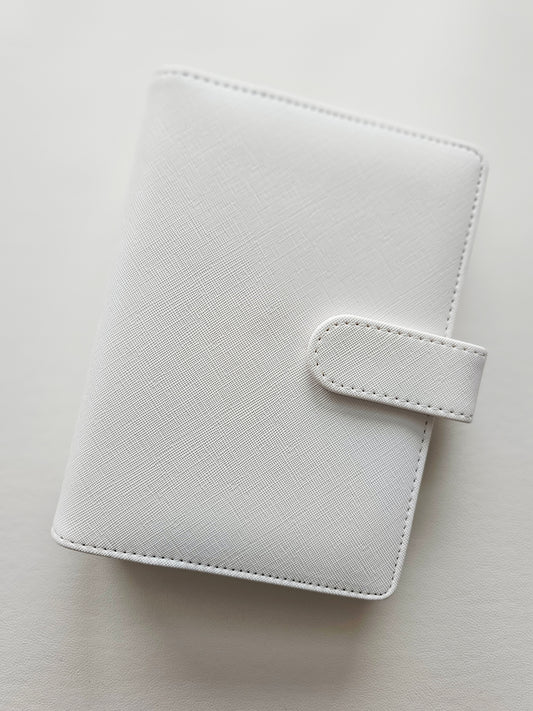 White "Lena" Etch Budget Binder