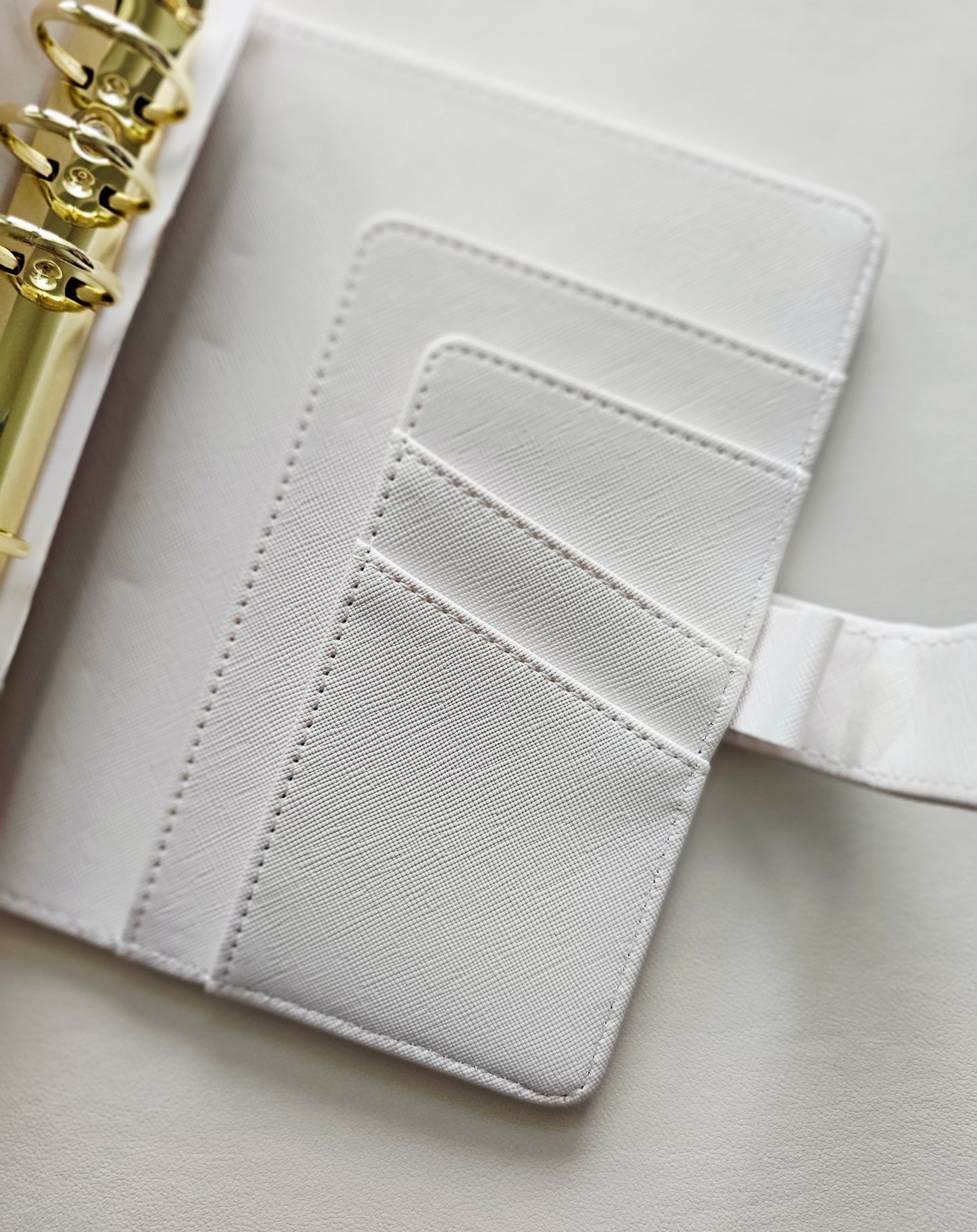 White "Lena" Etch Budget Binder