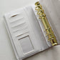 White "Lena" Etch Budget Binder