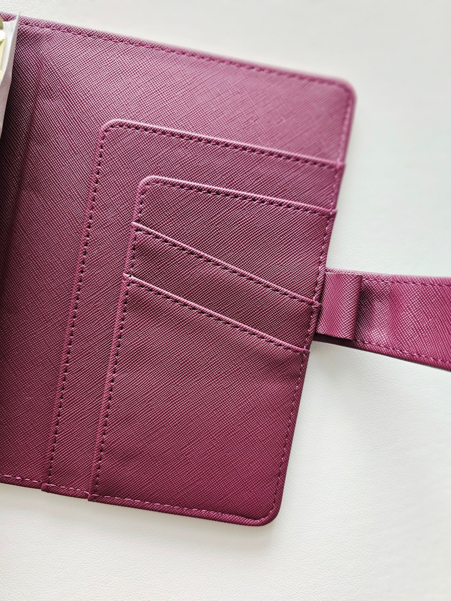 Maroon "Lena" Etch Budget Binder