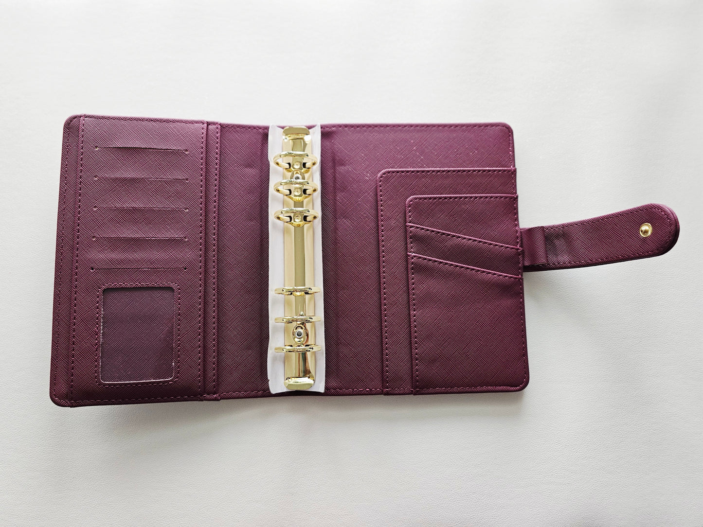 Maroon "Lena" Etch Budget Binder