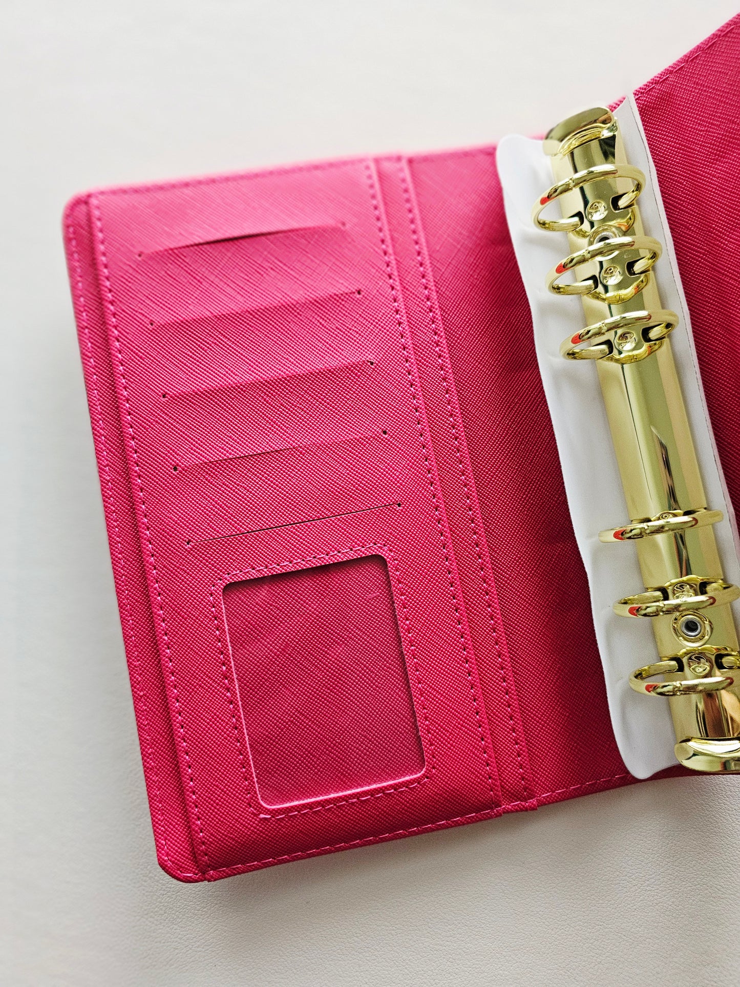 Hot Pink "Lena" Etch Budget Binder