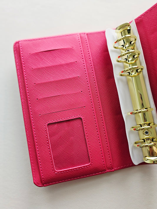 Hot Pink "Lena" Etch Budget Binder