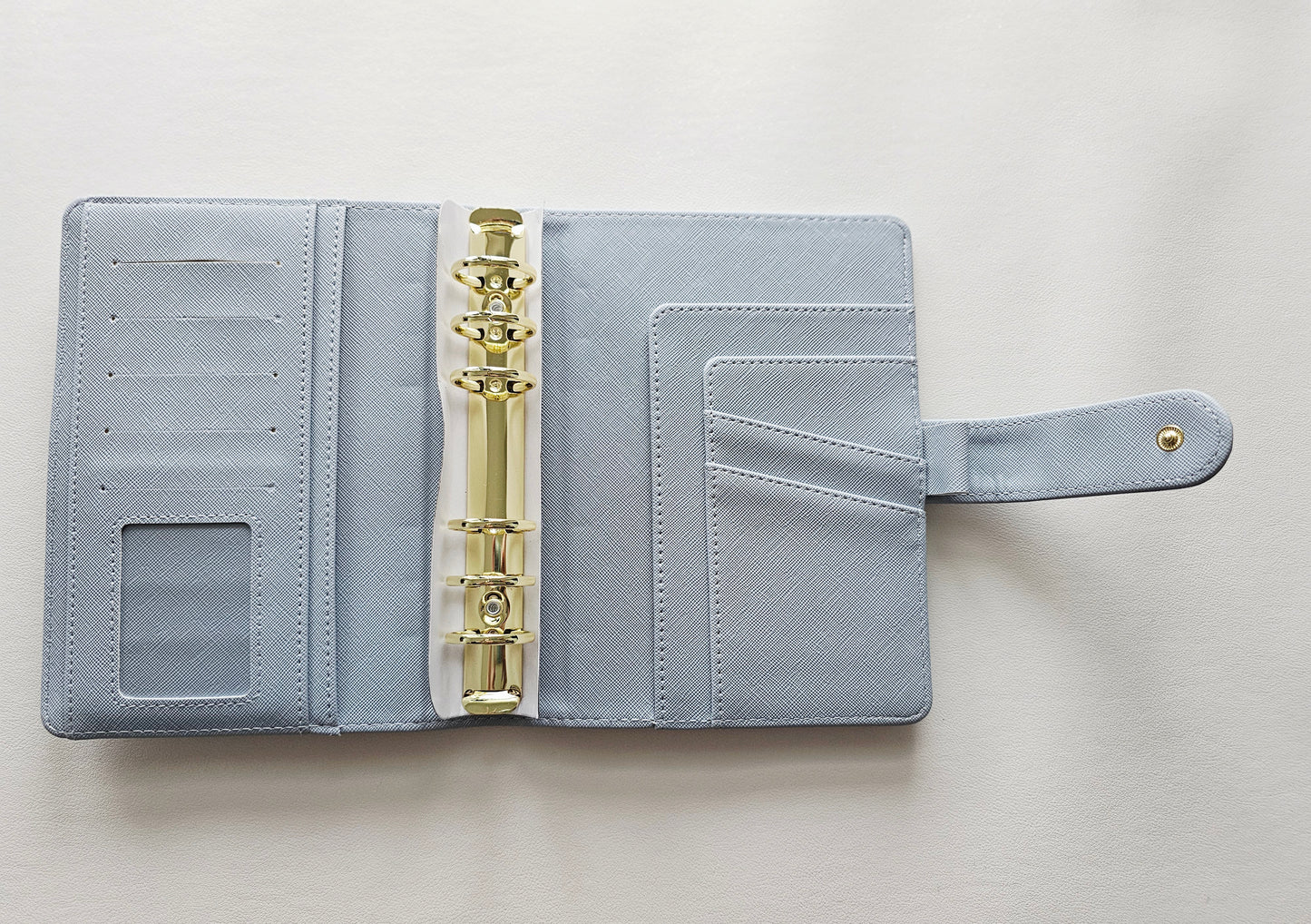 Dusty Blue "Lena" Etch Budget Binder
