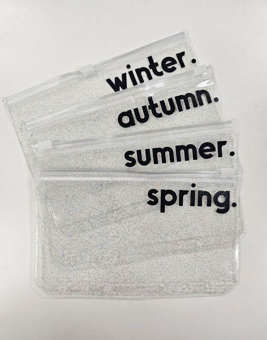 Black Seasonal Sparkle Envelopes A6