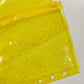 Yellow Sparkle Zip Envelope A6