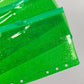 Green Sparkle Zip Envelope A6