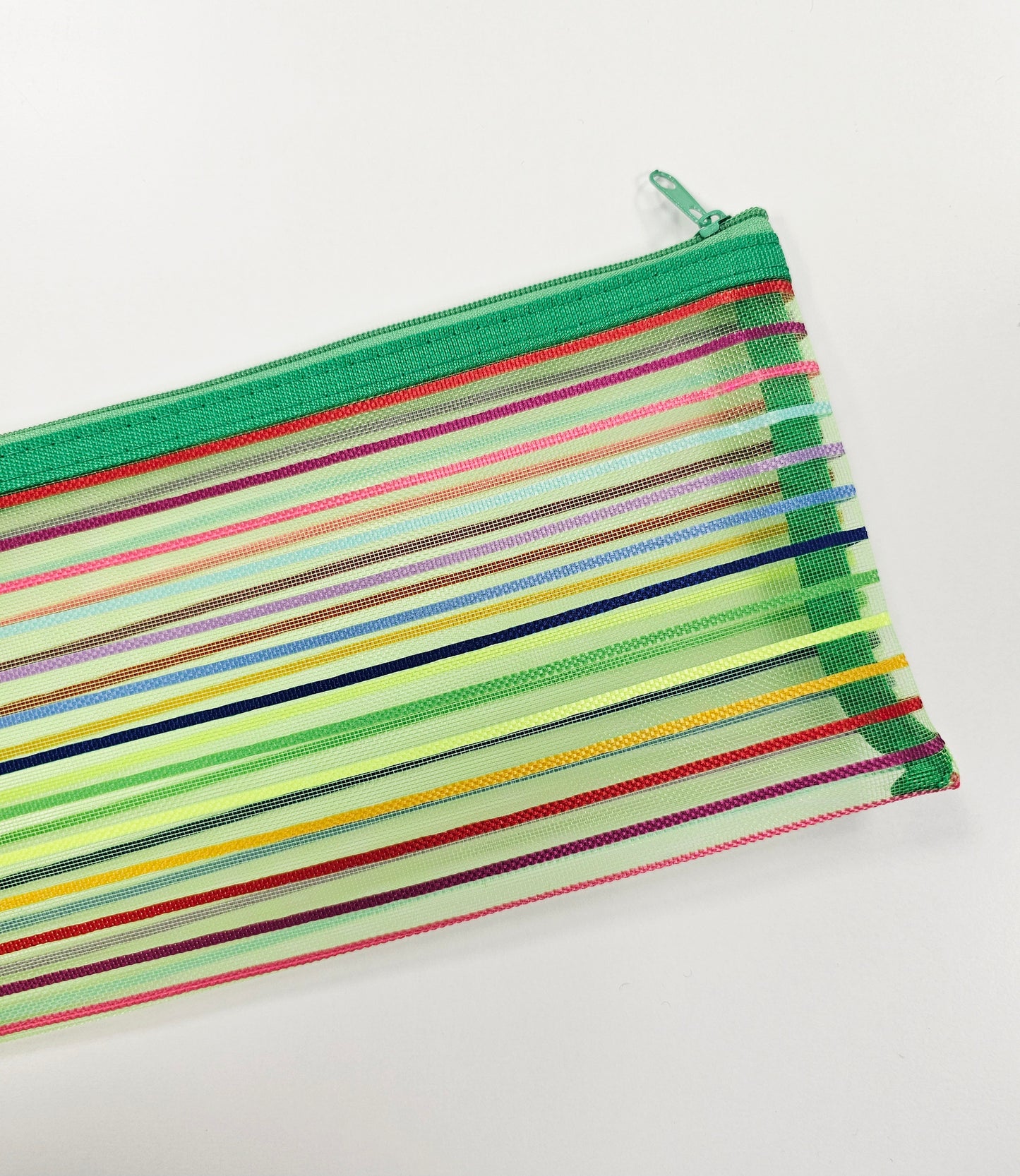 Green Rainbow Pencil Case