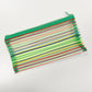 Green Rainbow Pencil Case