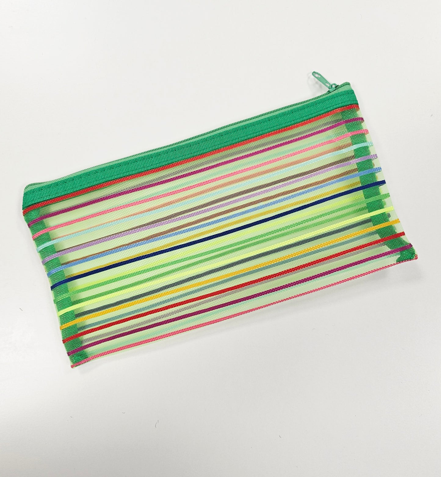 Green Rainbow Pencil Case