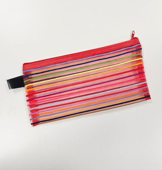 Red Rainbow Pencil Case