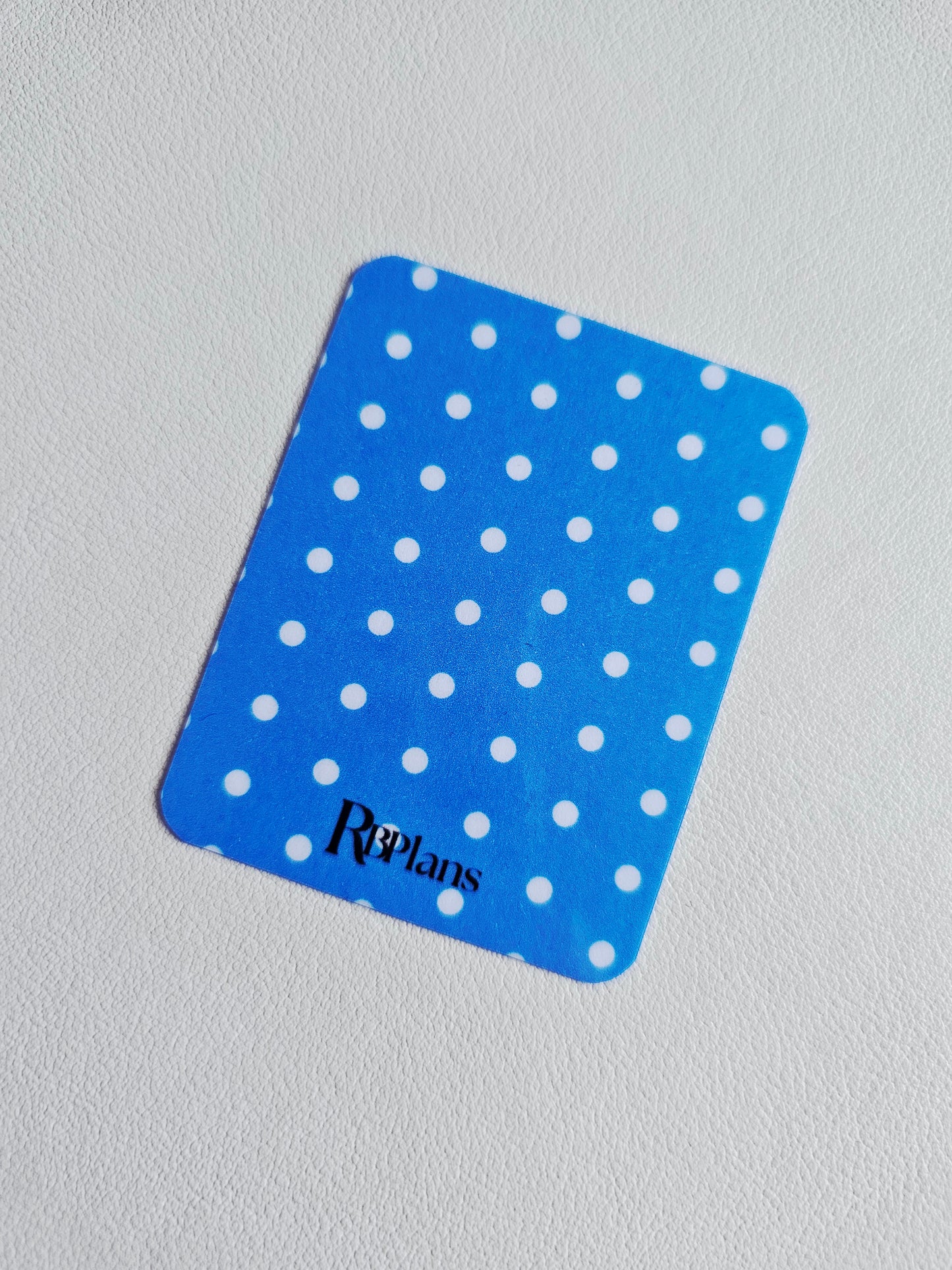 Dark Blue Polka Dot Window Pocket Insert