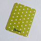 Lime Green Polka Dot Window Pocket Insert