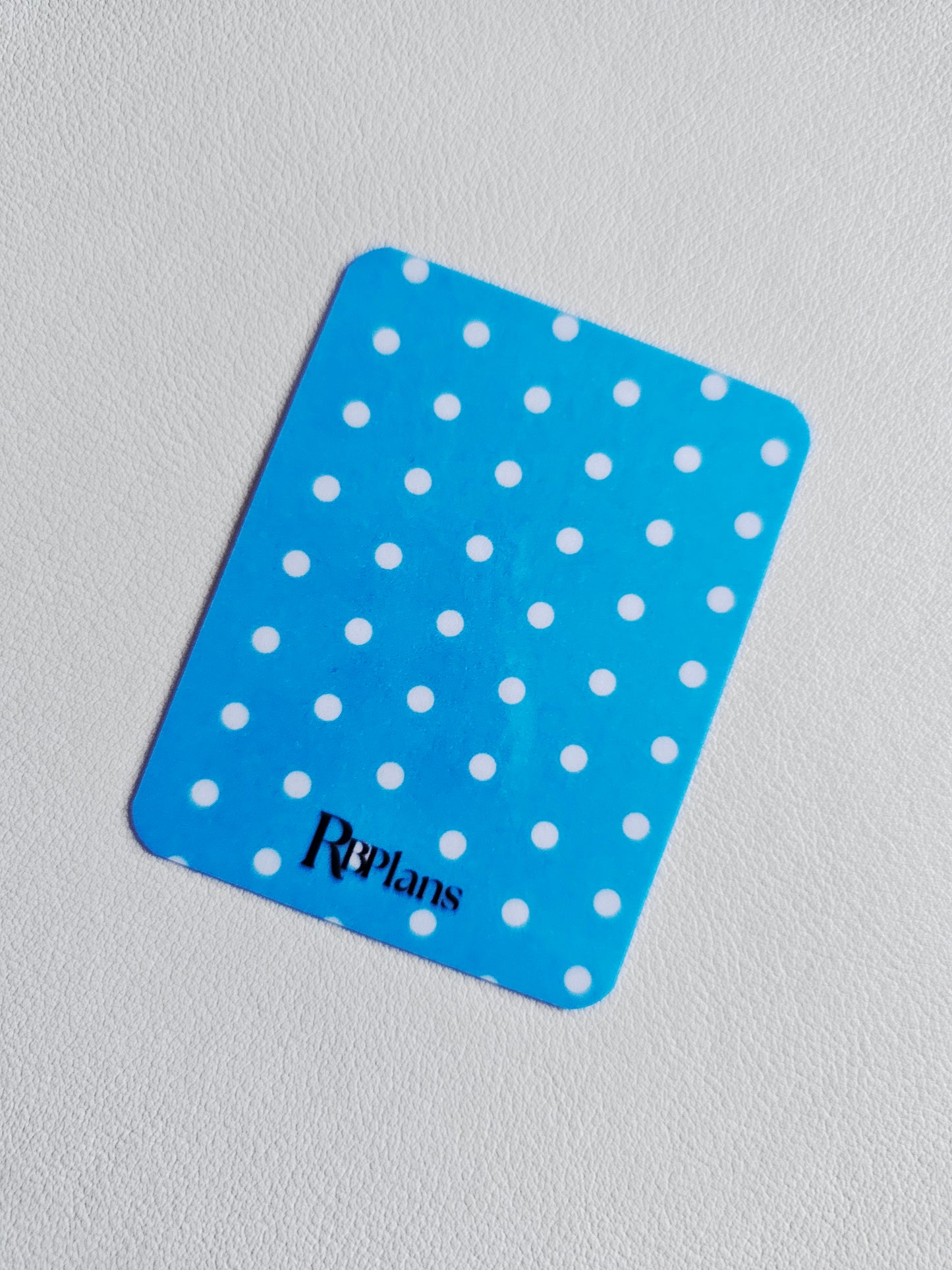 Light Blue Polka Dot Window Pocket Insert