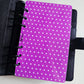 Purple Polka Dot Dashboard A6