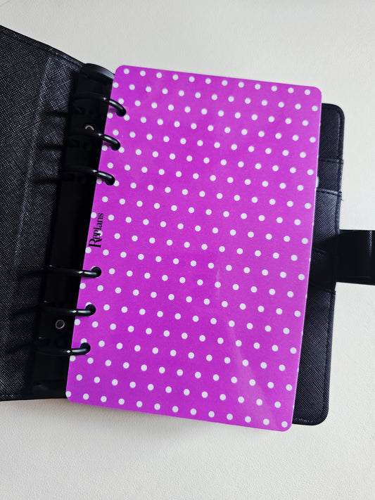 Purple Polka Dot Dashboard A6