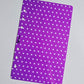 Purple Polka Dot Dashboard A6