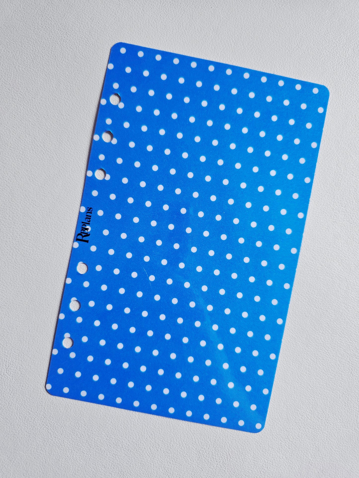 Dark Blue Polka Dot Dashboard A6