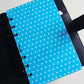 Light Blue Polka Dot Dashboard A6